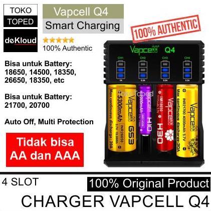 Vapcell Q4 4 Slot Charger Battery 18650/20700/26650