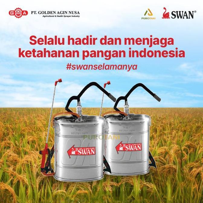 Tangki semprot sprayer swan manual 14 lt stainless Tanaman Promo Premium