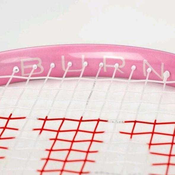Raket Tenis WILSON BURN 113 WHITE PINK / Raket Wilson BURN WHITE PINK / Raket Tenis Pemula Wanita Te