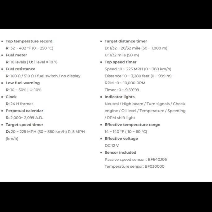 Speedometer Koso Rx2N Gp Style 10.000 Rpm Koso Original