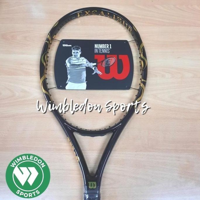 EXCLUSIVE Raket Wilson EXCALIBUR BLACK GOLD LIMITED EDITION ORIGINAL Terlaris