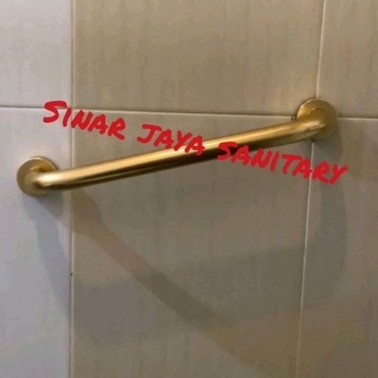 Grib Bar Gold 50cm Stainless 304 / Pegangan Kamar Mandi Gold murah