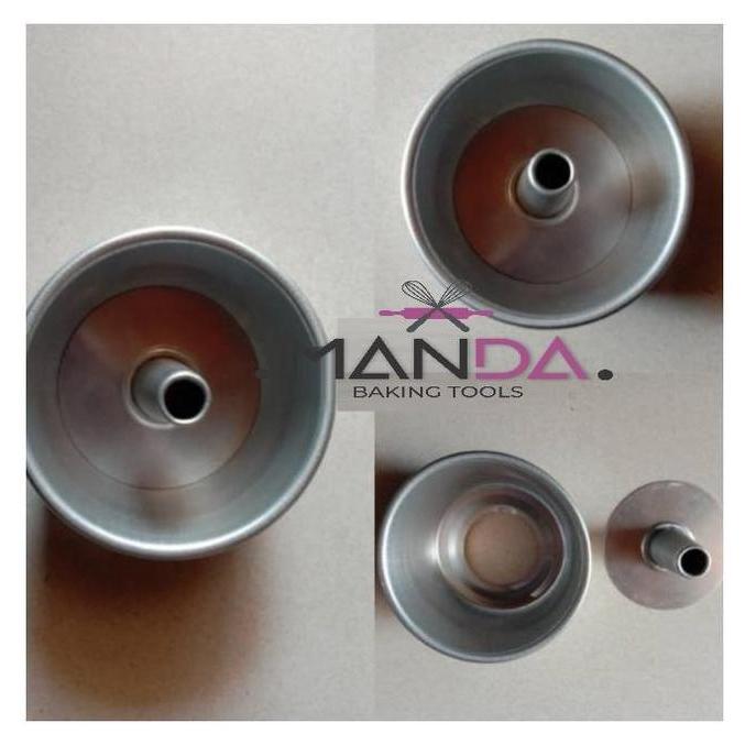 Loyang cetakan tulban press chiffon sifon cake bongkar pasang mini