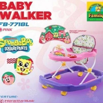 Baby Walker family 7758 - Tanpa Gagang Dorongan Baby Walker 7718L