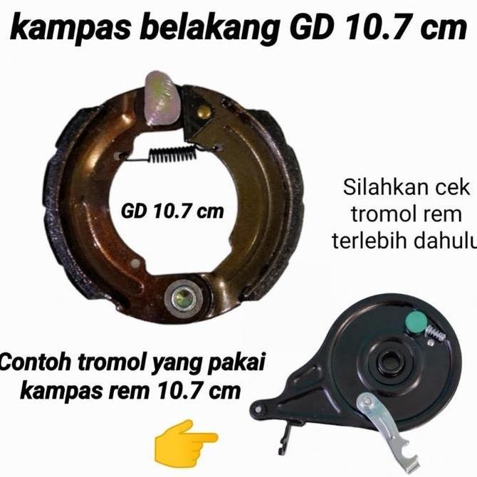BRAKE PAD KAMPAS REM SEPEDA LISTRIK DEPAN&BELAKANG UNIVERSAL&BELAKANG GD Cakram Outdoor