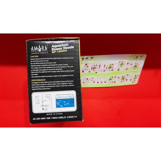 Pompa Air Aquarium Amara Power Head Amara SP 1200 Amara SP1200