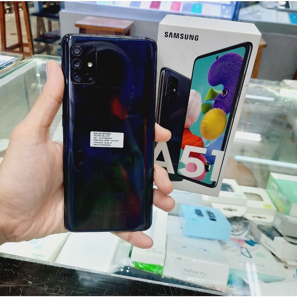 Samsung Galaxy a51 8/128 GB - Black - Bekas Garansi Resmi SEIN - Second