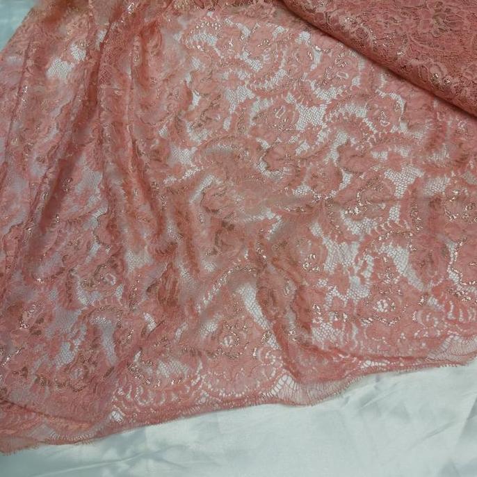 kain-bahan brokat/brukat lace Prancis orinal 100% asli