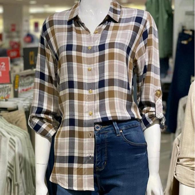 kemeja wanita lengan panjang c2