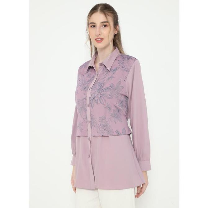 Wispie Shirt Floral Pule By Brilliant Girl