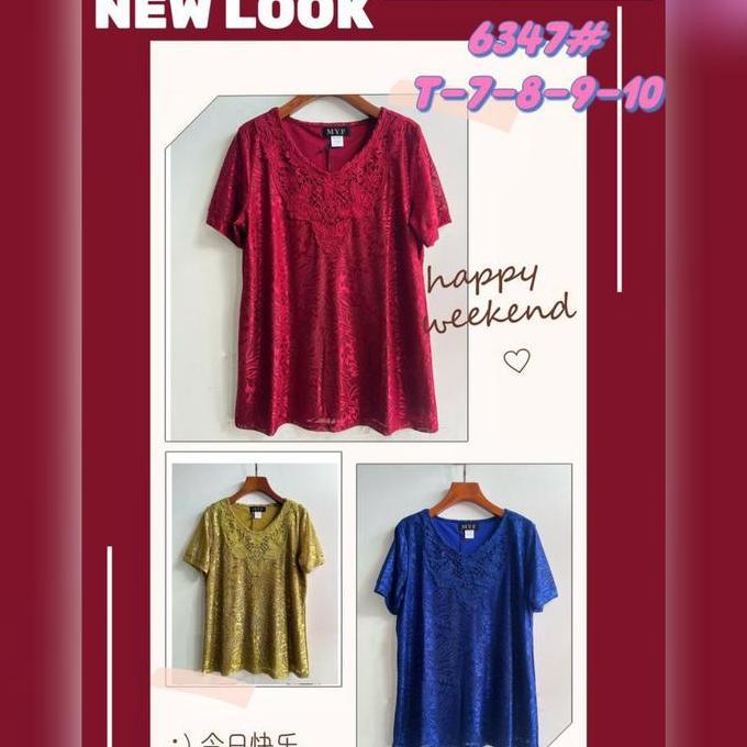 BLOUSE IMPORT ORANGTUA/BAJU ATASAN IBU-IBU #6305