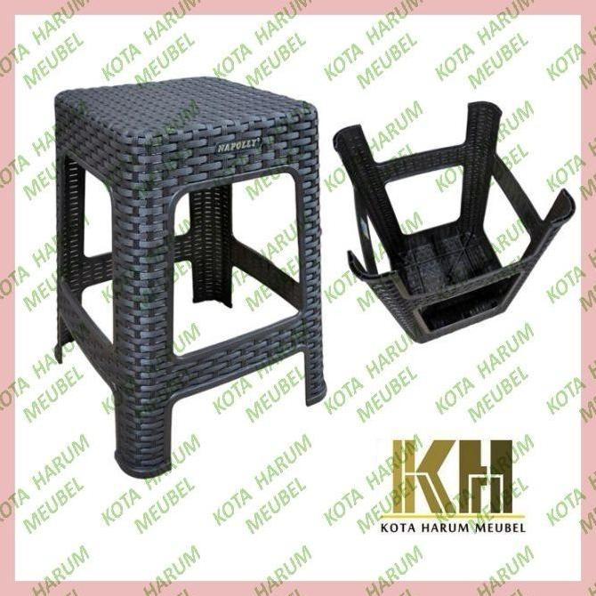 Terlaris Bangku Baso Kursi Baso Plastik Napolly Napoly Napoli Krs 333 Hitam