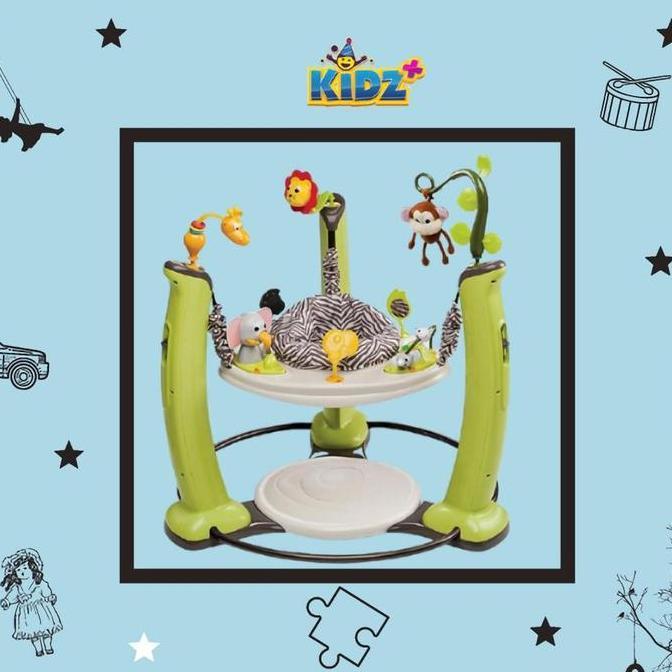 Sewa Evenflo Exersaucer Jump and Learn Jumperoo Jungle Quest Green