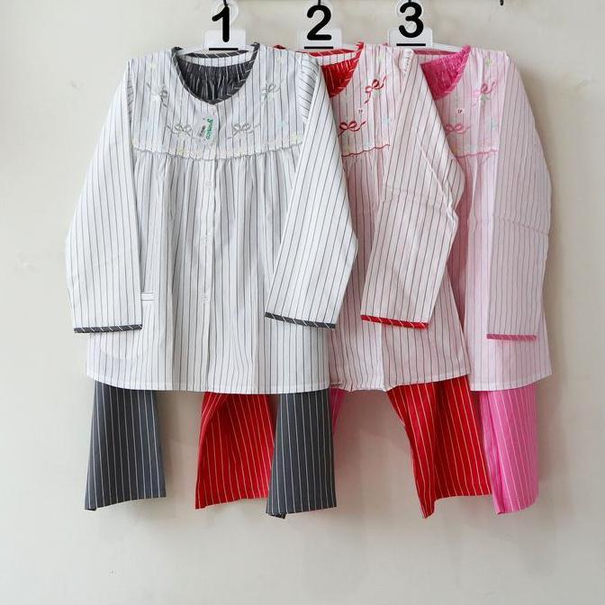 BAJU TIDUR PIYAMA LENGAN PANJANG XL KATUN PREMIUM YUMICO
