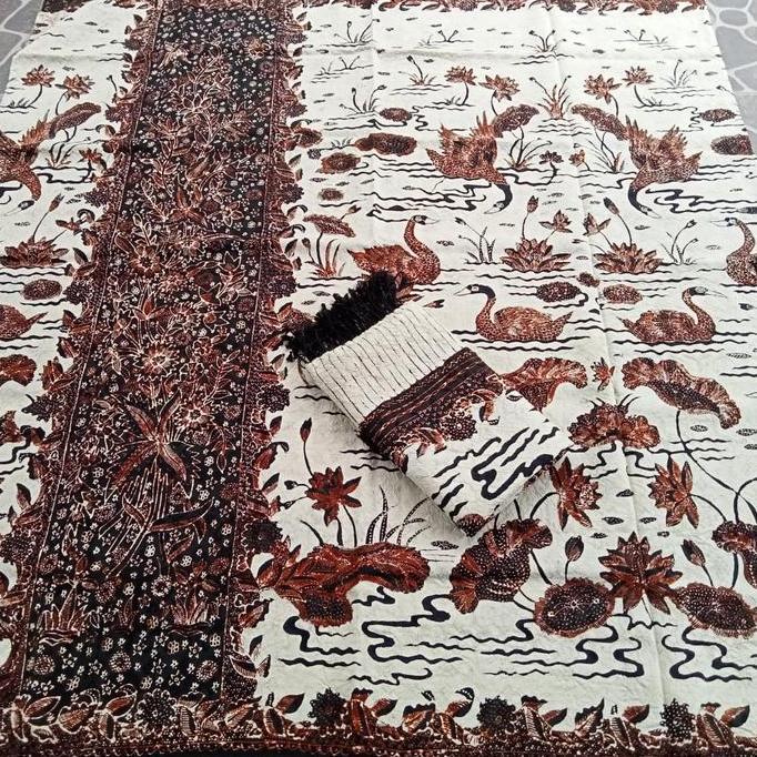 Kain batik set sarung selendang batik fariza cirebon sutra ATBM baron1