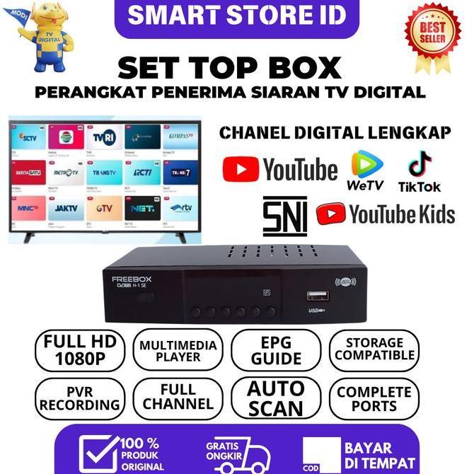 Set Top Box TV Digital Support WiFi Bisa untuk TV Tabung dan LED Resolusi Full HD
