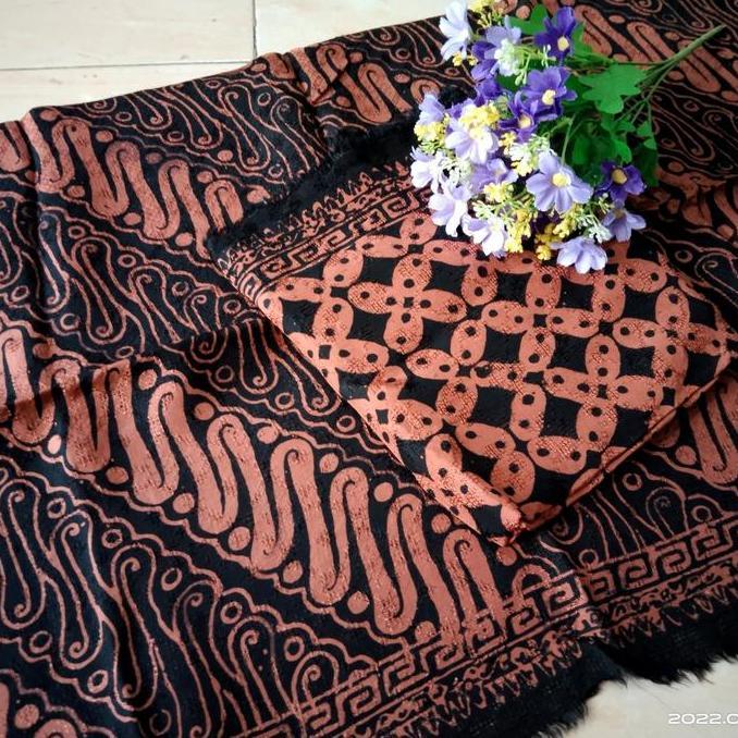 Kain batik viscose semi sutra setelan cirebon batik fariza terbaru 01