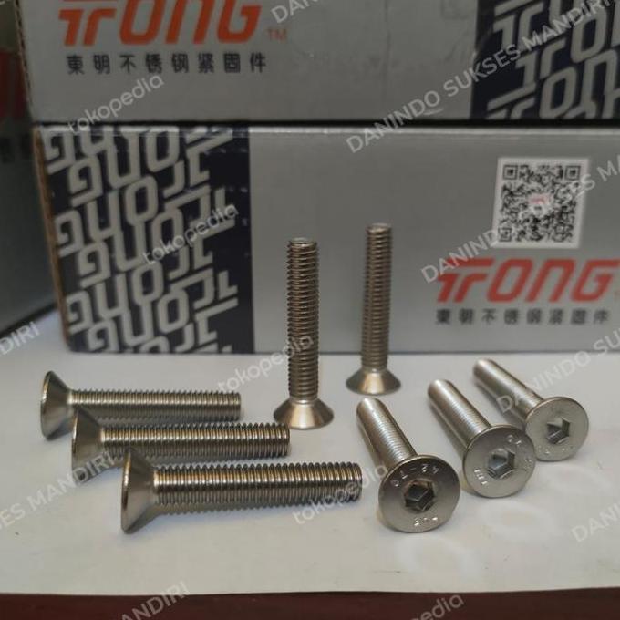 SS 304 / Baut L VERSENG M8x30 / Countersunk Socket Stainless M8