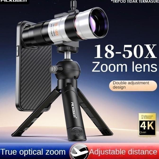 PICKOGEN P850 - 18-50x Telephoto Lens - Lensa Kamera Smartphone SAMD