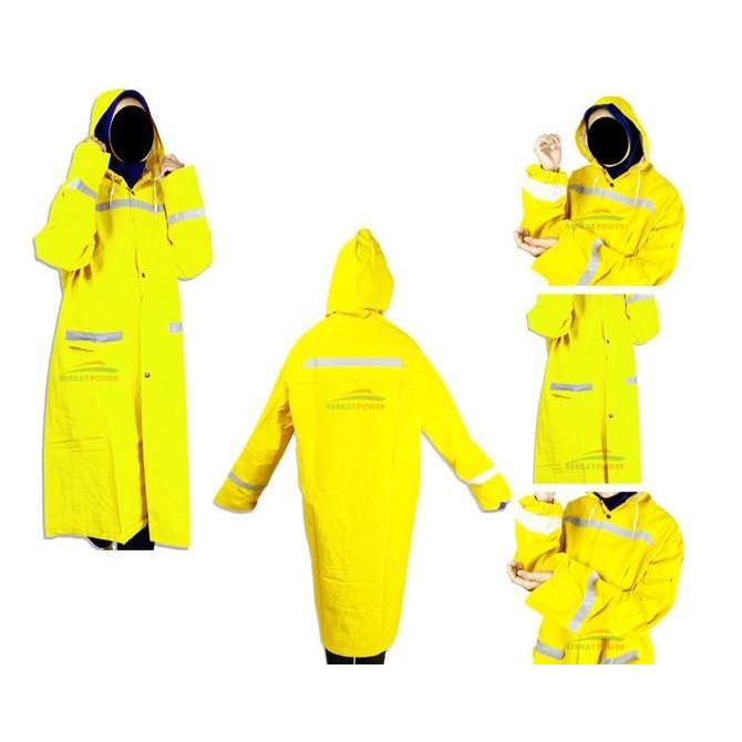 Jas Hujan Aether Ponco Terusan Warna Kuning