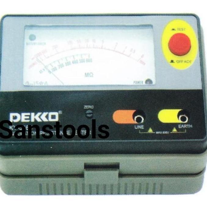 Dekko ky3165 analog insulation tester alat megger mirip kyoritsu 3165