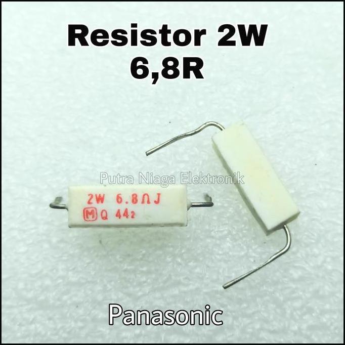 Update (1) Resistor 6,8R 2W Panasonic 6,8ohm 2watt / 6,8 ohm 2Watt putran1a Buru Order