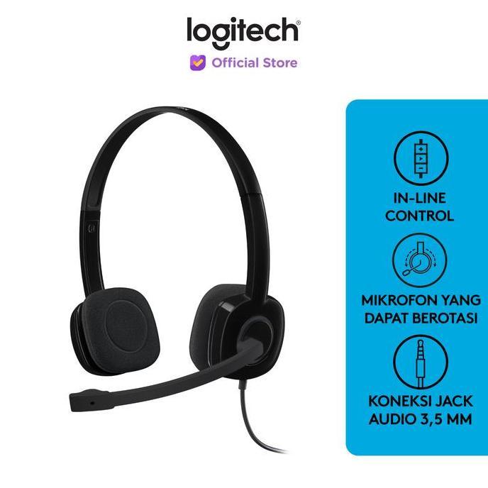 Logitech H151 Stereo Headset + Mic Noise-Cancelling