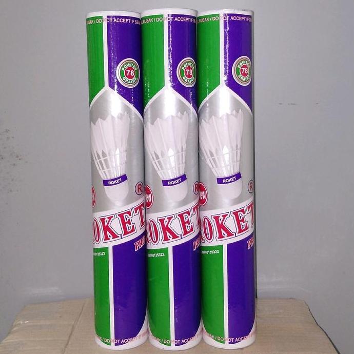 SHUTTLECOCK BADMINTON ROKET UNGU