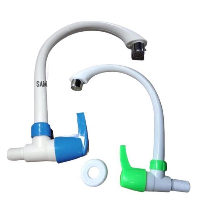 Kran Air Leher Angsa Plastik Fta Kran Cuci Piring Kran Dapur Plastik