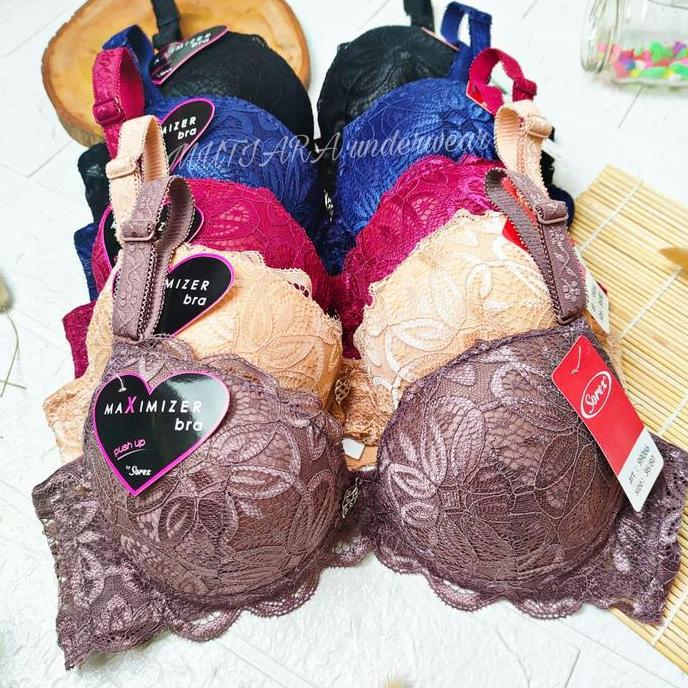 Murah PUSH UP BRA SOREX BRUKAT 99066/BRA BUSA TEBAL/BRA DOUBLE BUSA BRUKAT Non COD