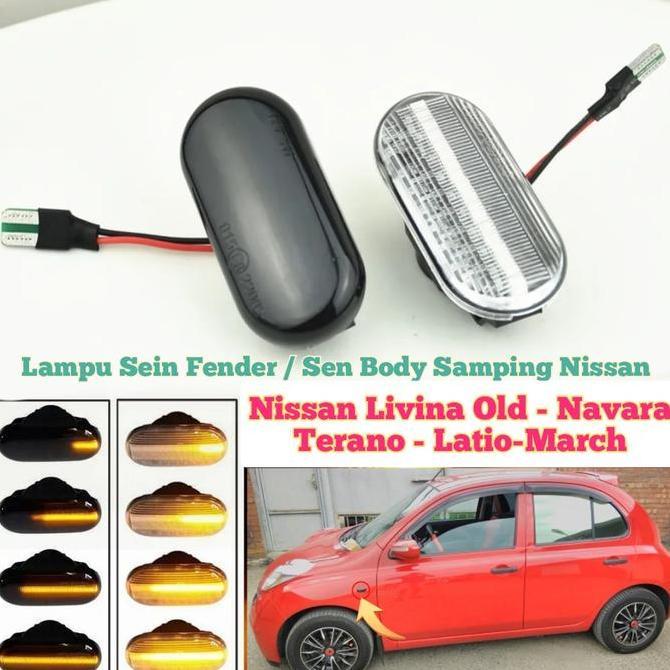 Lampu Sein Fender Nissan march livina Led running