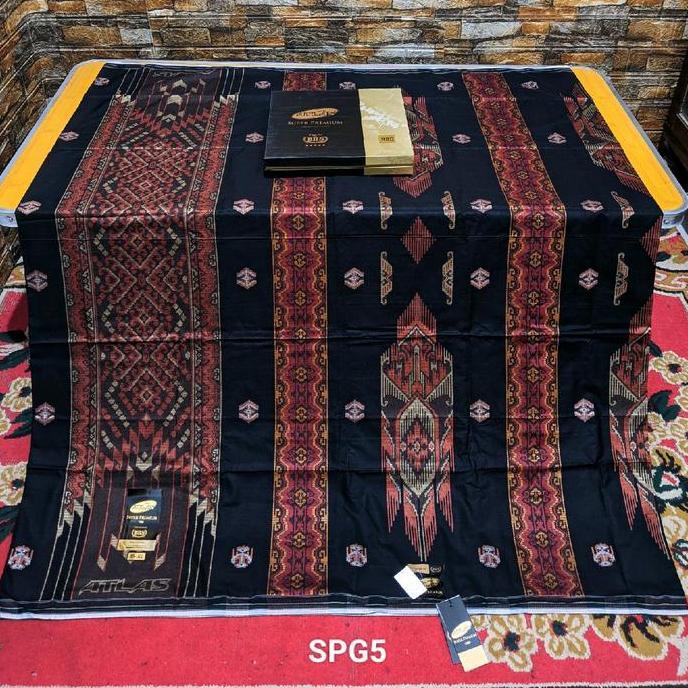 Diskon Sarung Atlas Super Premium 980 Gold - Kain Viscose Muslim Motif