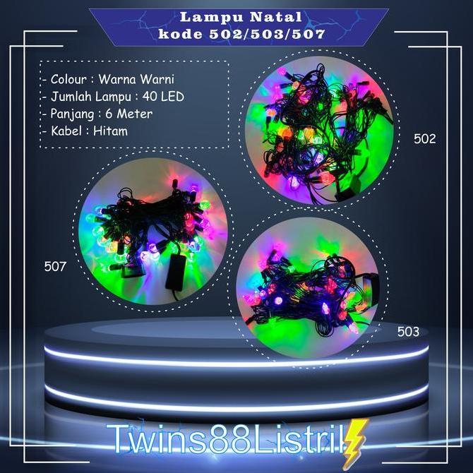 LAMPU HIAS/NATAL /Lampu Warna Warni