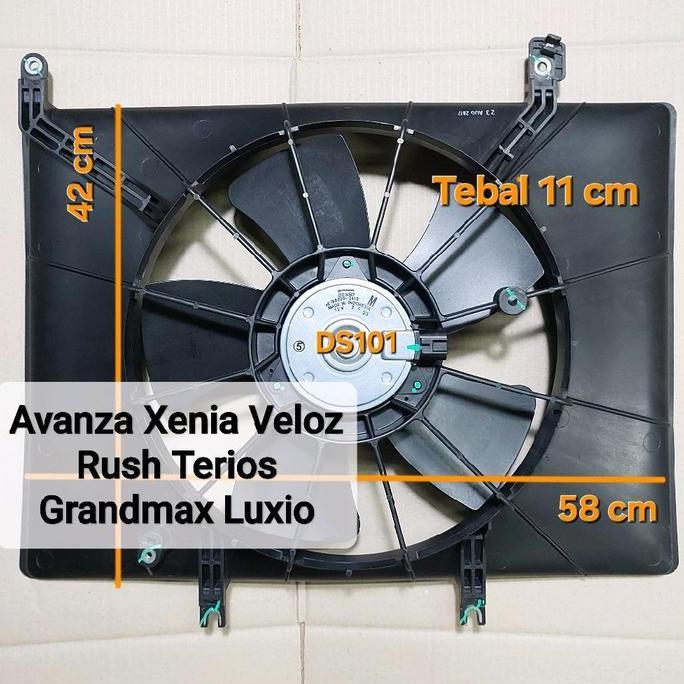 Shroud Fan extra fan kipas radiator All New avanza 1500cc  ( 2016-2021.1300cc) Grand Max xenia veloz