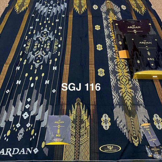 Diskon Sarung Ardan Sgj Gold Songket Gunung Jaguart Motif Timbul