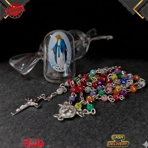 Bebas Ongkir Kalung Rosario Anak Permen Mungil Kecil Mini Katolik Doa Aesthetic Kekinian Viral