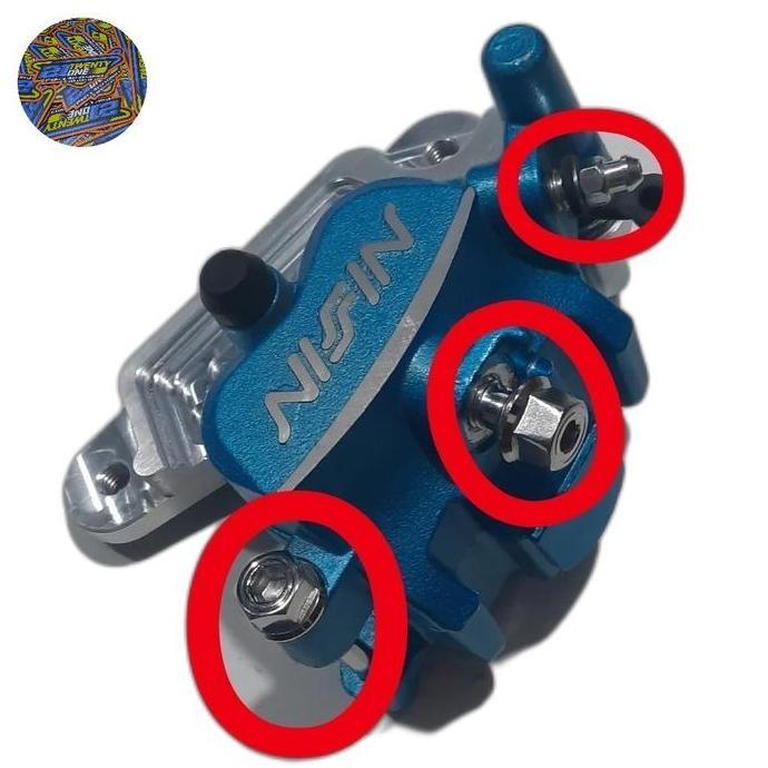paketan baut stainless kaliper nissin samurai