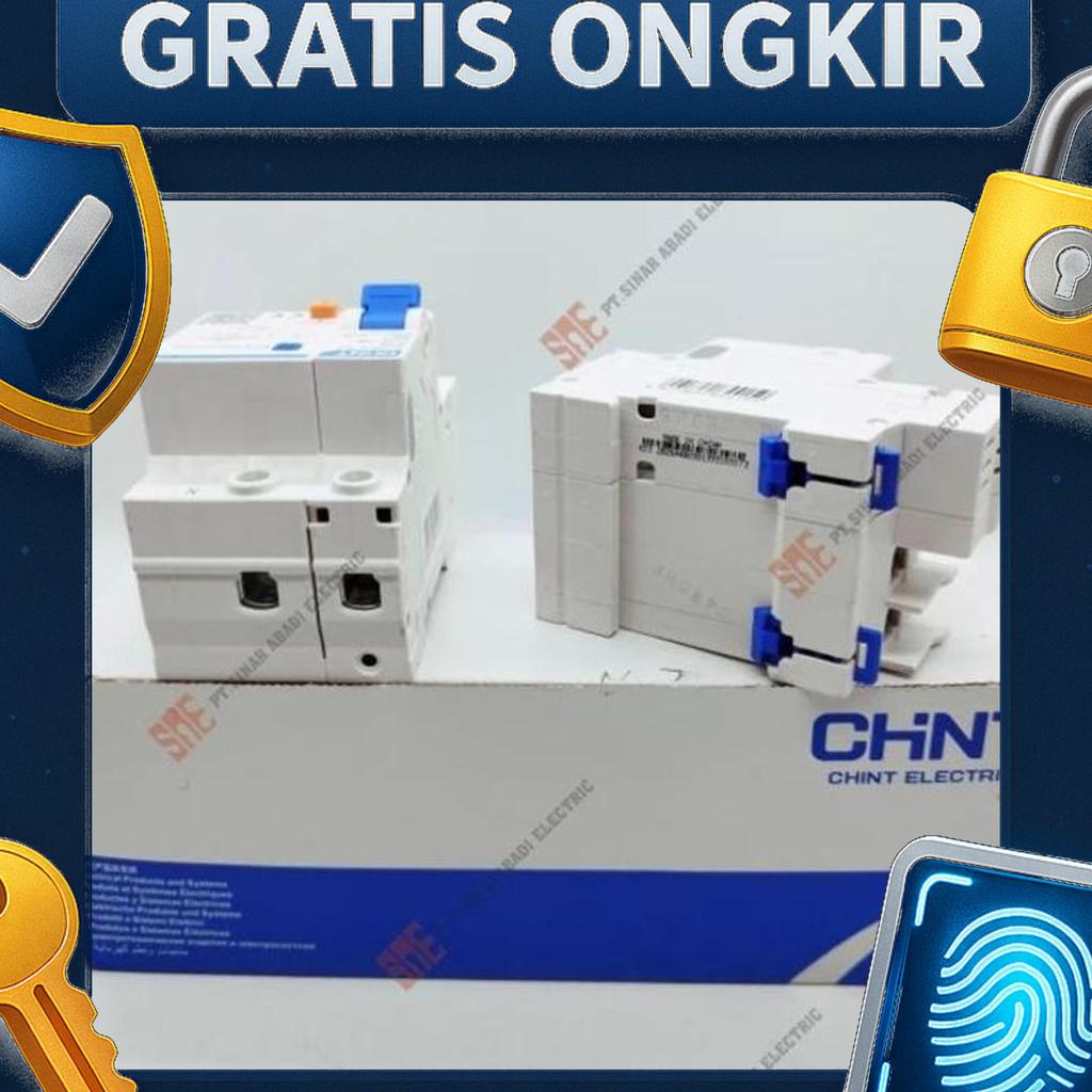 Rcbo / Elcb Chint 1P + N Phase 25A 40A Nxble-63 Mcb