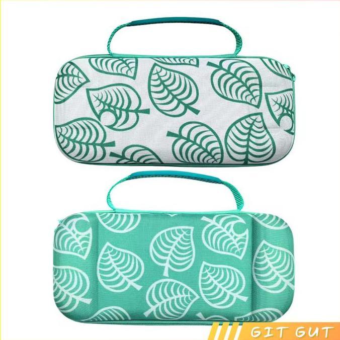 Nintendo Switch 2 NSW 2 Animal Crossing Leaf Pattern Storage Travel Case Bag Tas Promo Premium