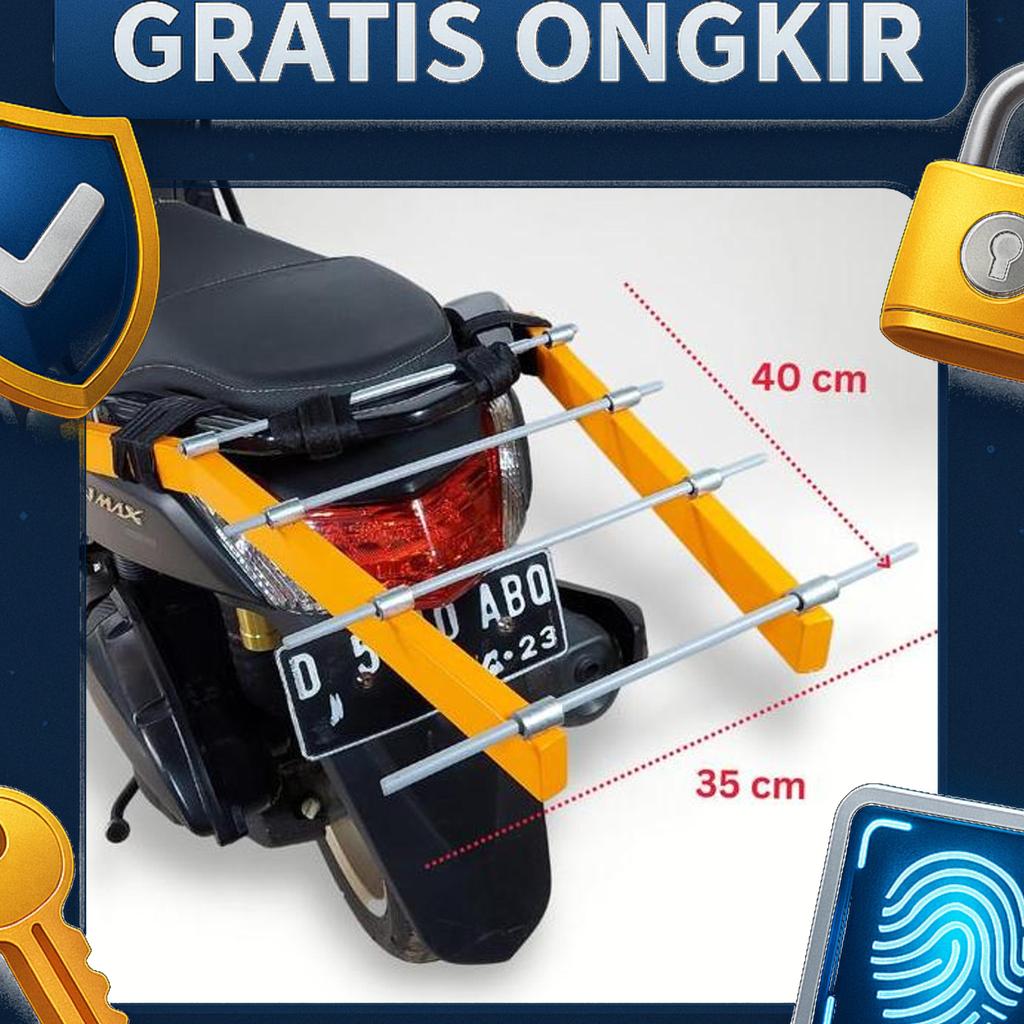 Gendongan Mudik - Besi Behel Belakang - Backrack - Besi Pegangan Motor - Backrest - Bracket Belakang
