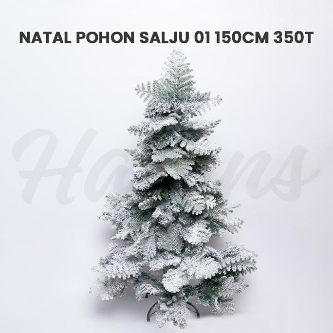 Pohon Natal Christmas Salju / Pohon Cemara Dekorasi Hiasan Natal / Natal Pohon Salju 01 150Cm 350T
