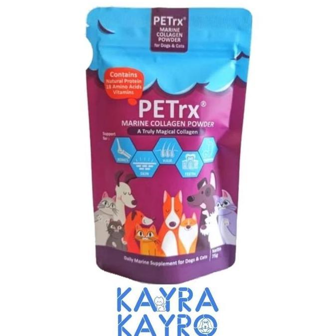 PETrx Marine Collagen Powder 75 gr - Suplemen Kesehatan Anjing Kucing