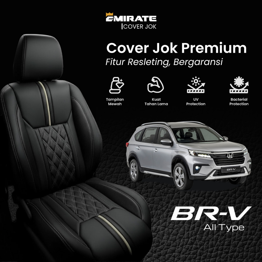 Sarung Jok/Cover Jok Emirate Bergaransi dengan Resleting Mobil BRV