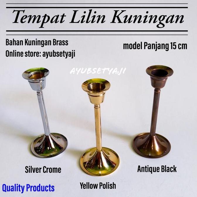 Tempat Lilin Antik Wadah Lilin Antik Kuningan no 4
