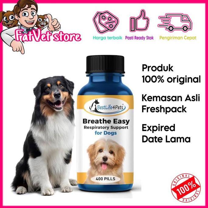 Best life 4pets Breathe easy dog obat flu batuk anjing