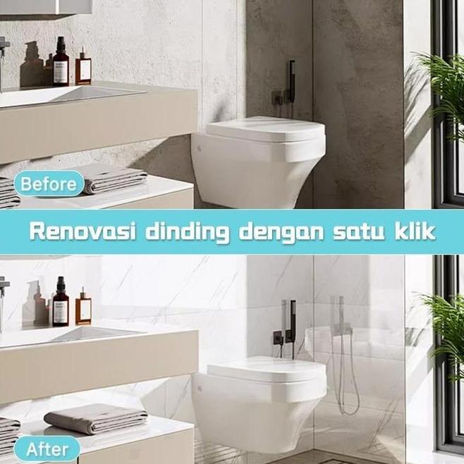 20Pcs Papan Stiker Dinding Tekstur Marmer 3060Cm Wallr Dinding Kabinet Untuk Kamar Tidur Dapur Kamar