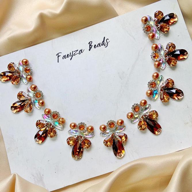 Payet Rangkai Leher F17 Payet Leher Payet Pinggang Bisa Custom Warna Renda Elegant Ritsleting Anyama