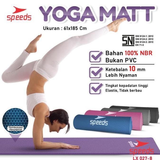 Matras Yoga Mat Karpet Spons Tikar Speeds 027-04