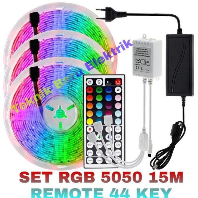 New- Paket LED STRIP RGB 15M SMD 5050 3528 2835 IP44 OUTDOOR