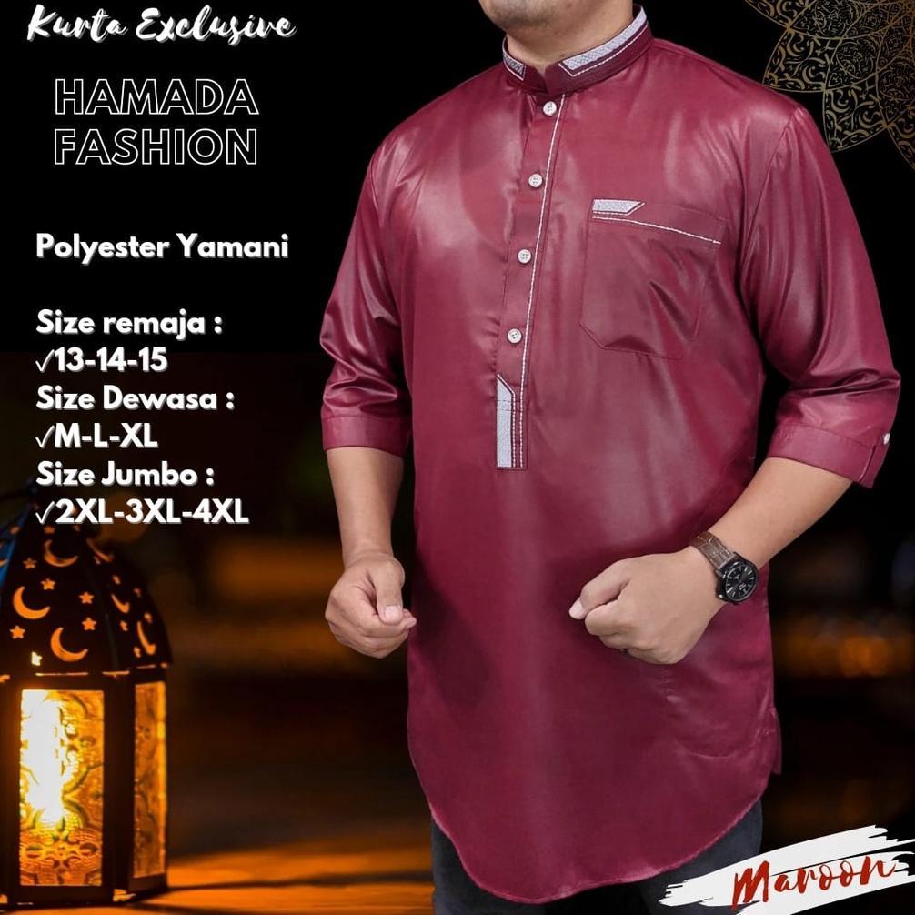 Muntiara - Kurta Polyester Hamada Fashion / Kurta Premium / Kurta Hamada Modern / Kurta Pakistan - T